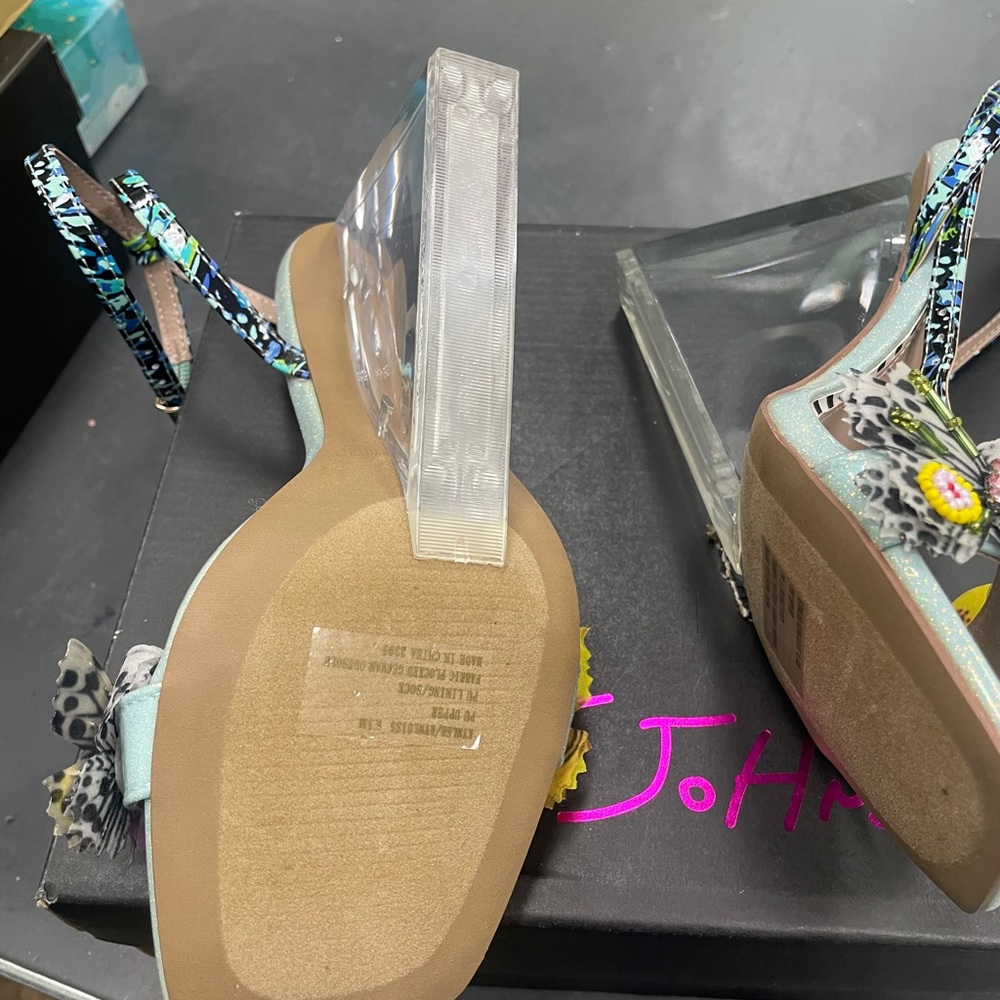 Betsey Johnson Multicolor Butterfly Embellished Heels - Picture 2 of 3